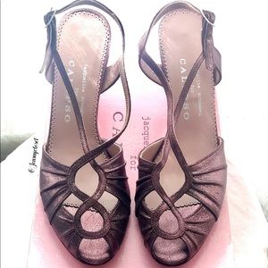 NEW!! Calypso/Jacqueline Schnabel Slingback Heels